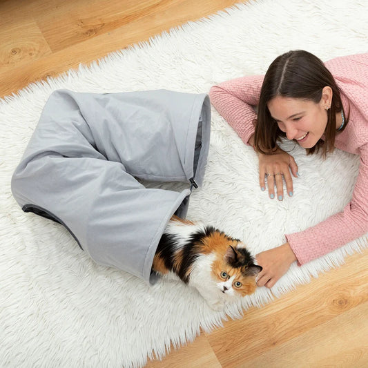 Tunnel Gioco per Gatti Extra Lungo 125cm Antigraffio