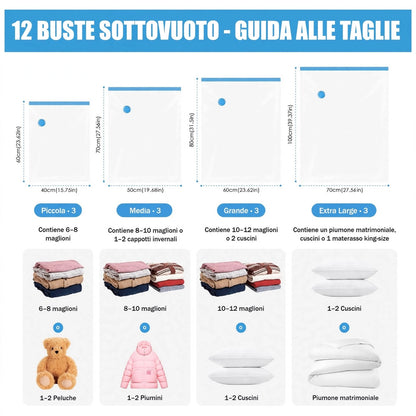 VacuumBox™ - Sacchetti Sottovuoto 4 in 1 con pompa