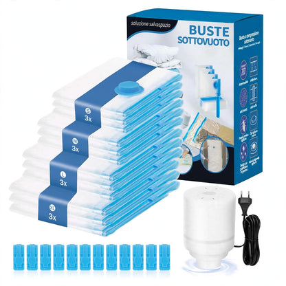 VacuumBox™ - Sacchetti Sottovuoto 4 in 1 con pompa