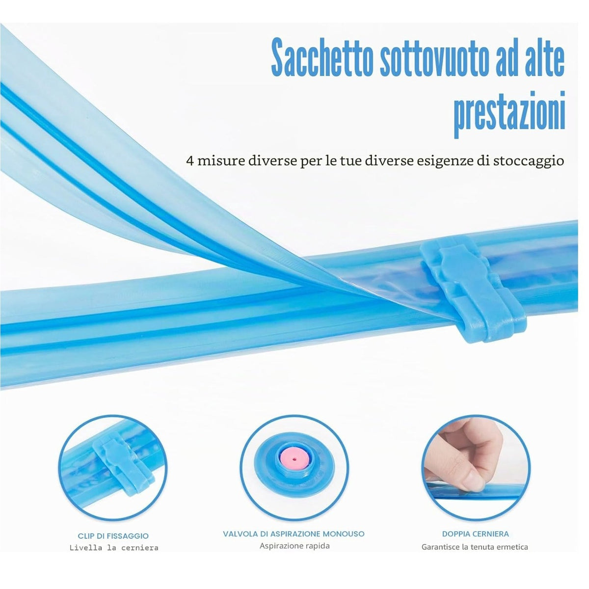 VacuumBox™ - Sacchetti Sottovuoto 4 in 1 con pompa